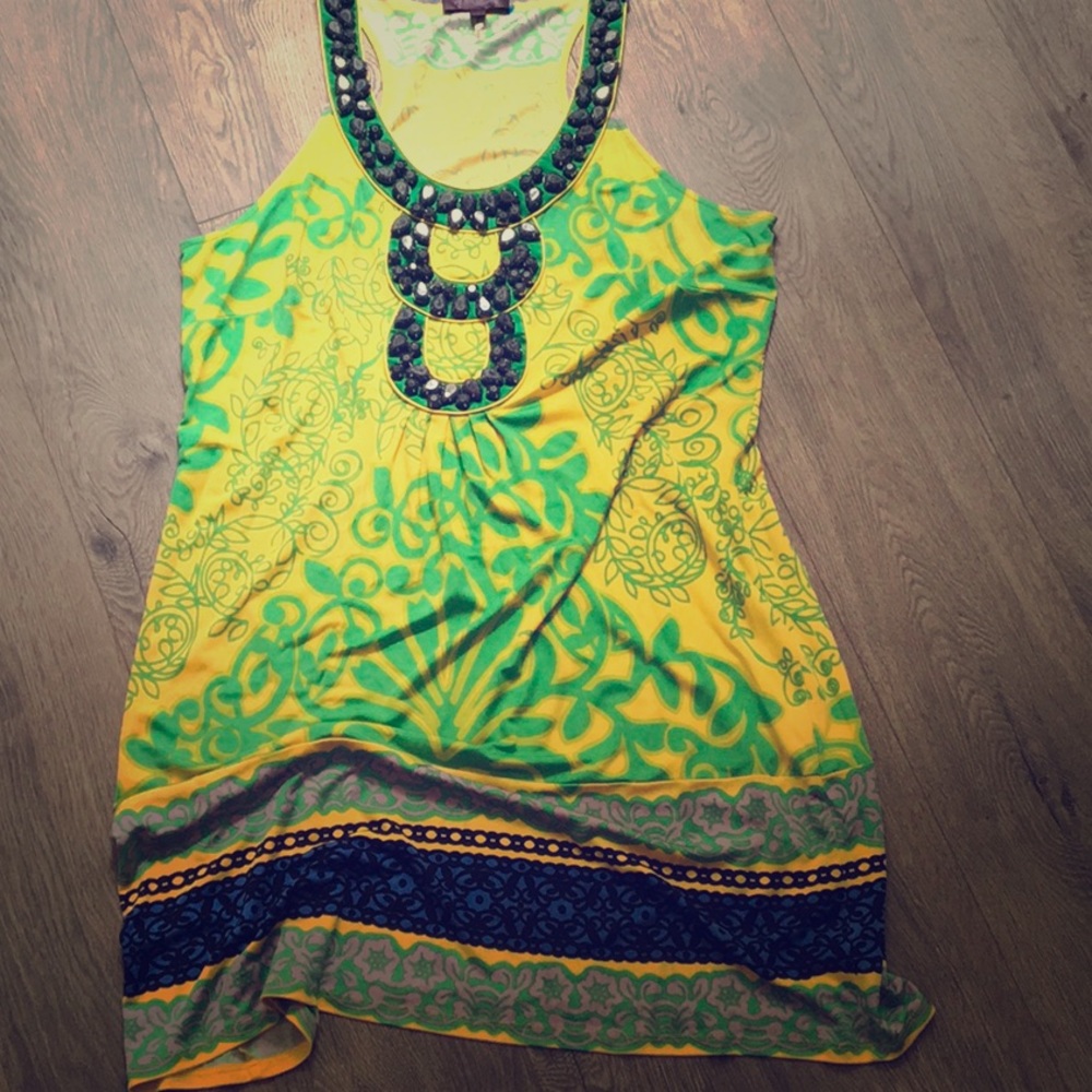 Hale Bob silk beaded dress